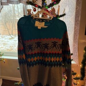 Koto Men's Crewneck Sweater - Teal and Gray